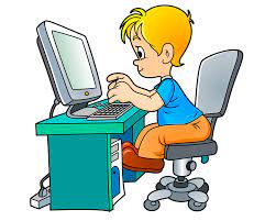 Disegno bimbo al computer